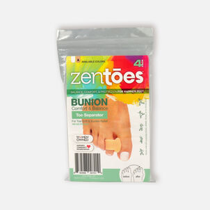 ZenToes Single Loop Toe Spacer for Bunions Beige - 4-Pack
