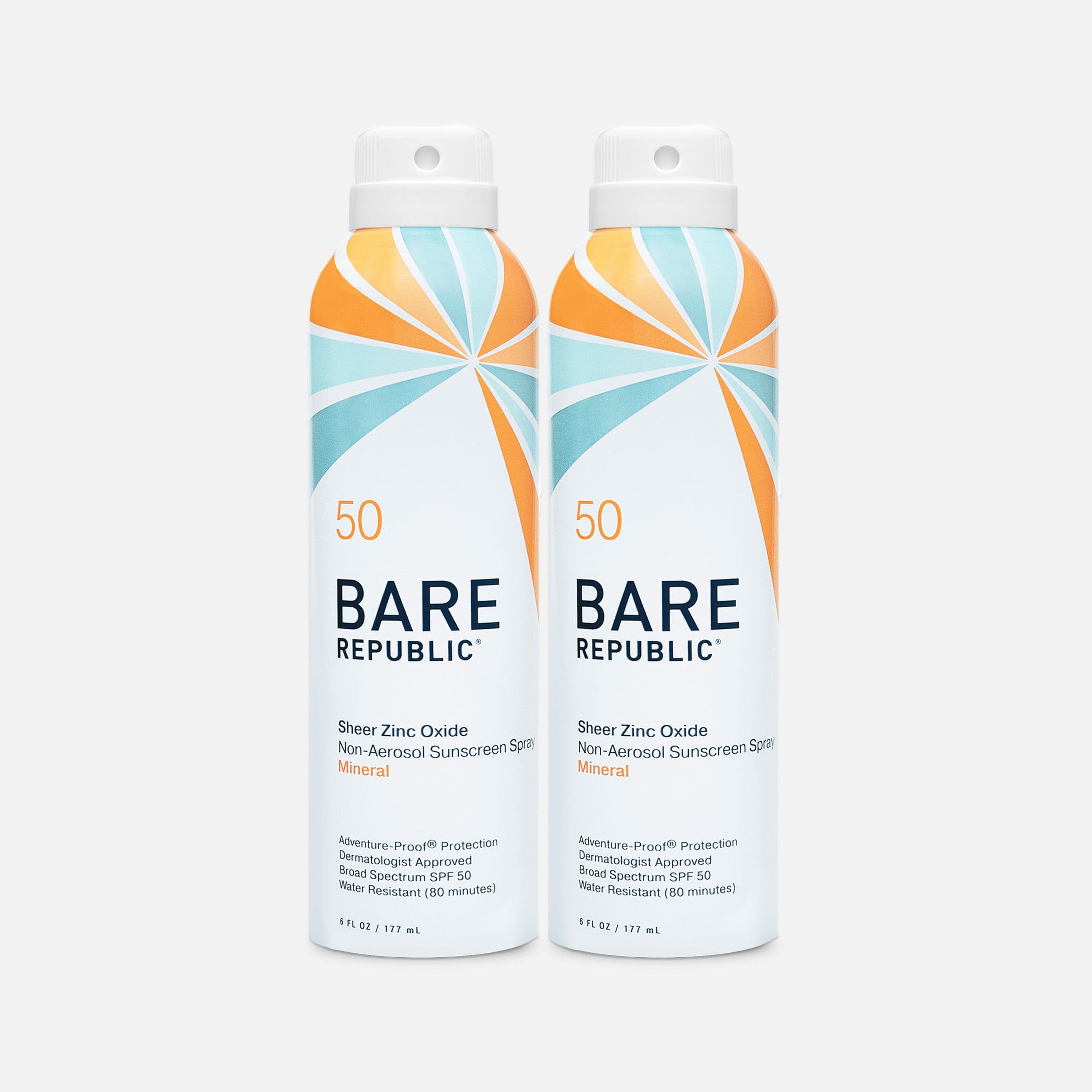 HSA Eligible Bare Republic Mineral SPF 50 Sunscreen Spray, VanillaCoco