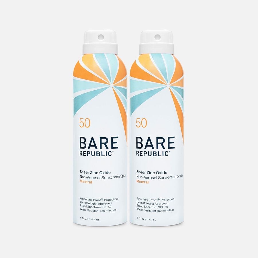 Bare Republic Mineral SPF 50 Sunscreen Spray, Vanilla-Coco, 6 fl oz. (2-Pack), , large image number 0
