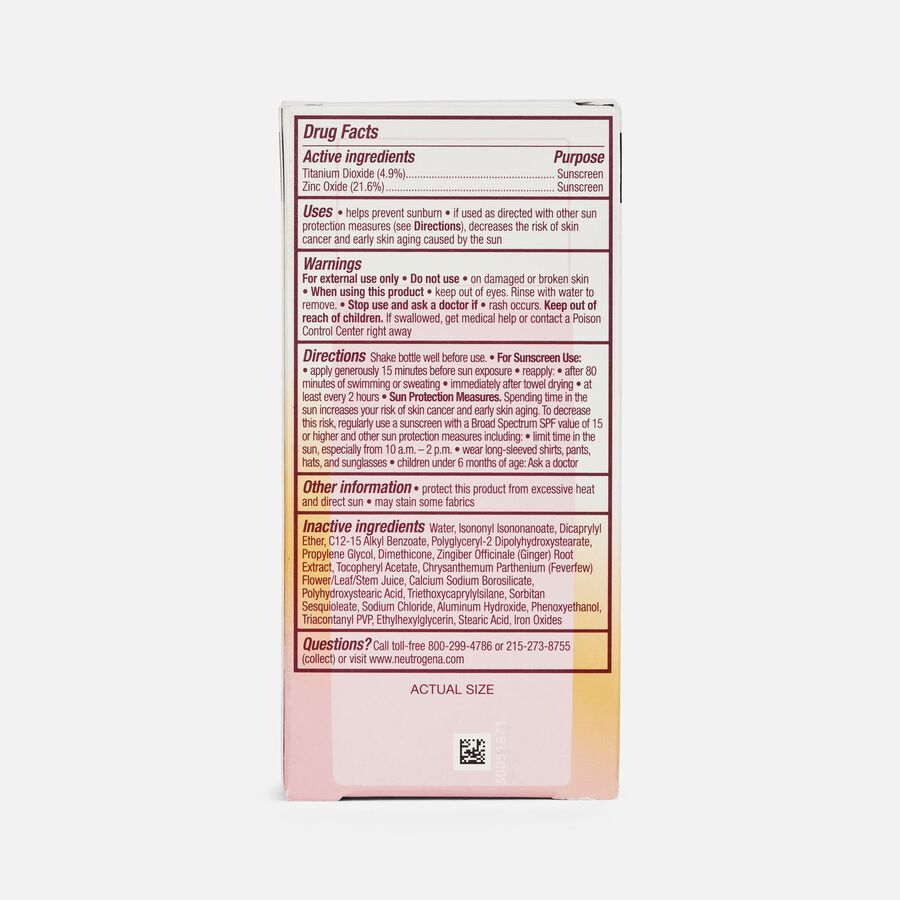 Neutrogena Invisible Defense Mineral Face Liquid Sunscreen, SPF 30, 1.4 fl oz., , large image number 1