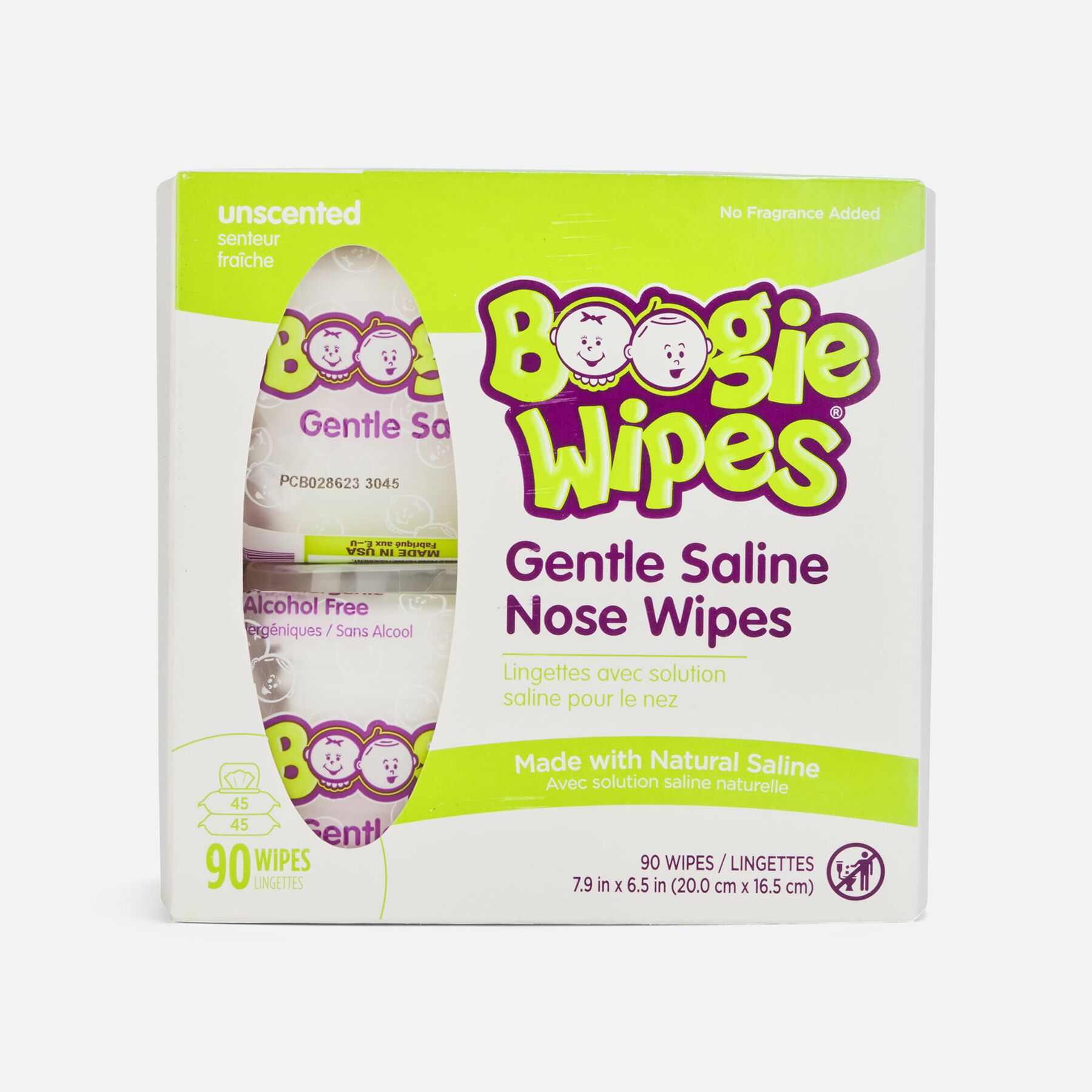 HSA Eligible Boogie Wipes® 2Pack 45 ct. Saline Wipes in Unscented