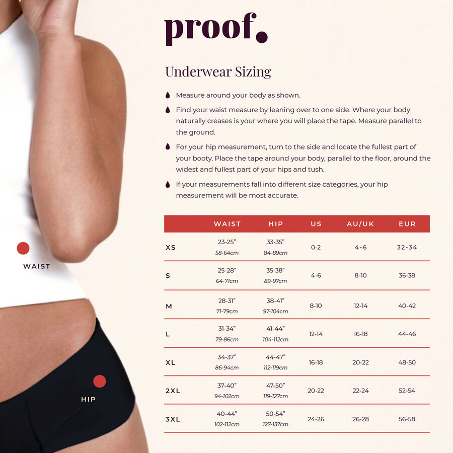 Proof® Period Underwear - Brief (3 Tampons/6 tsps), , large image number 2