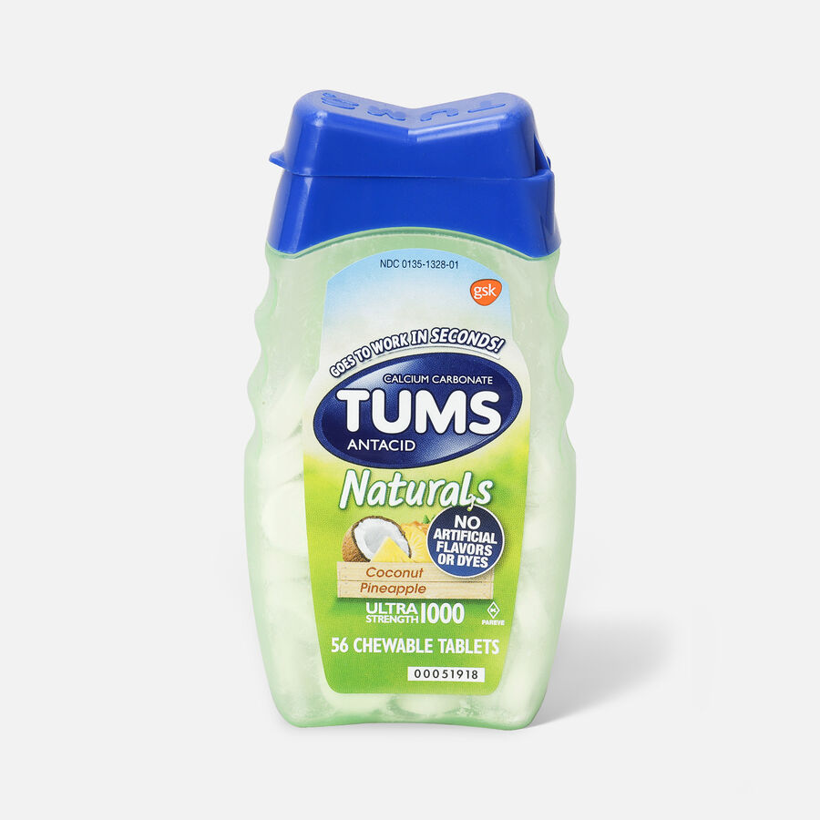 TUMS Naturals Ultra Strength Chewable Tablets, 56 ct