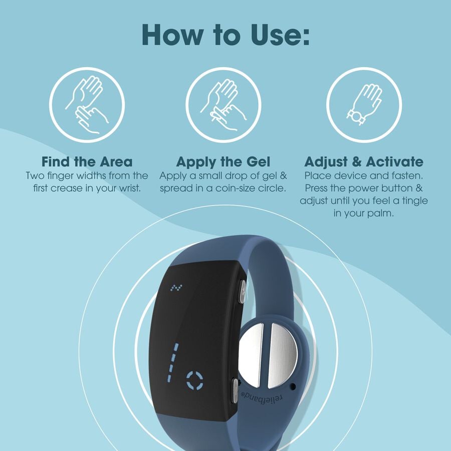 Reliefband Premier for Nausea Relief, Slate Blue, , large image number 2
