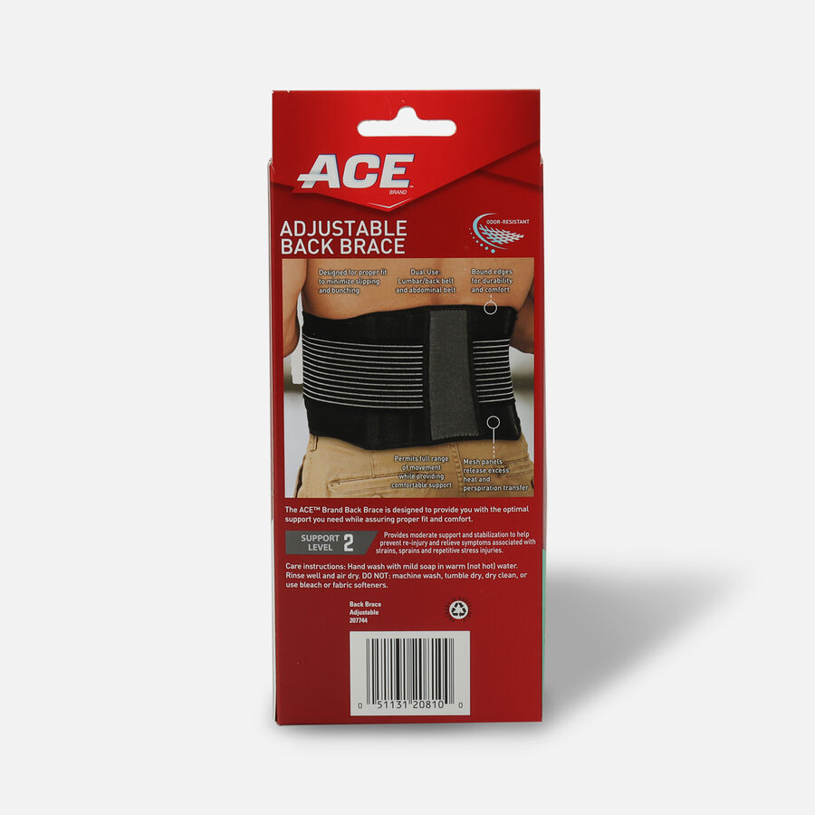 ACE Adjustable Back Brace, , large image number 1