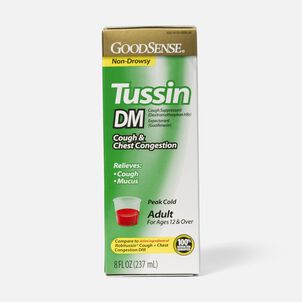 GoodSense® Tussin DM Cough Syrup 8 oz., For Children and Adults