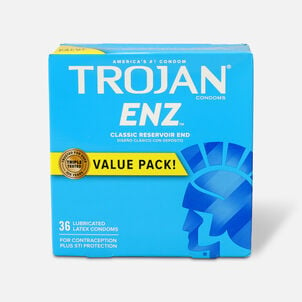 Trojan-Enz Lubricated Latex Condoms, 36 ct.