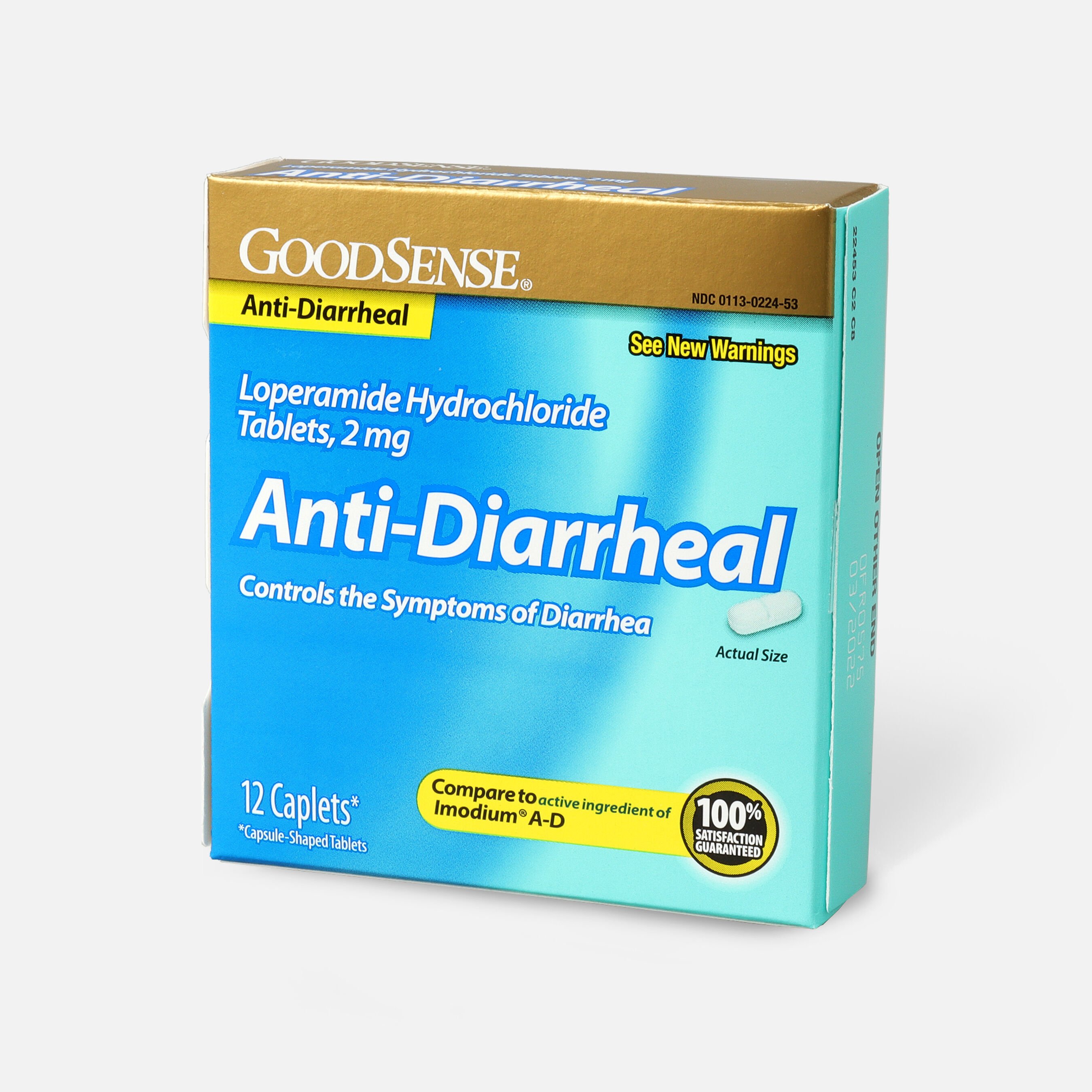 GoodSense® Loperamide HCl 2 mg AntiDiarrheal Tablets, 12 ct