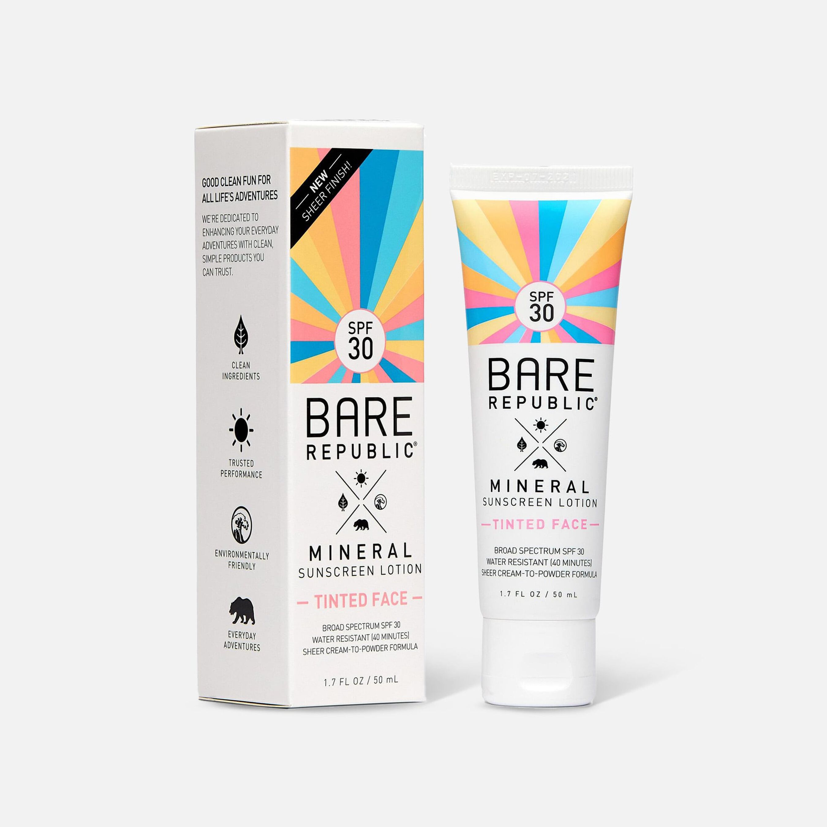 HSA Eligible Bare Republic Mineral SPF 30 Tinted Face Sunscreen Lotion