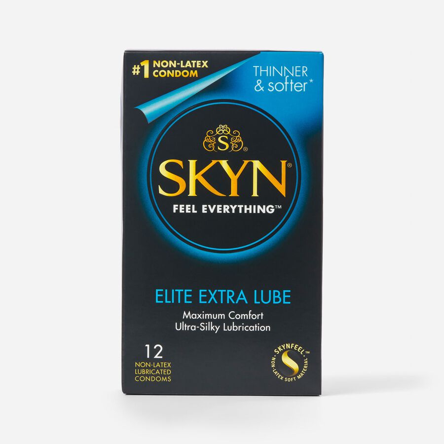 SKYN Elite Extra Lubricated Non-Latex Condom, 12 ct., , large image number 0