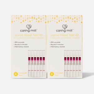 Caring Mill™ Alcohol Breath Analyzer Home Rapid Test, Disposable, 6 ct. (2-Pack)