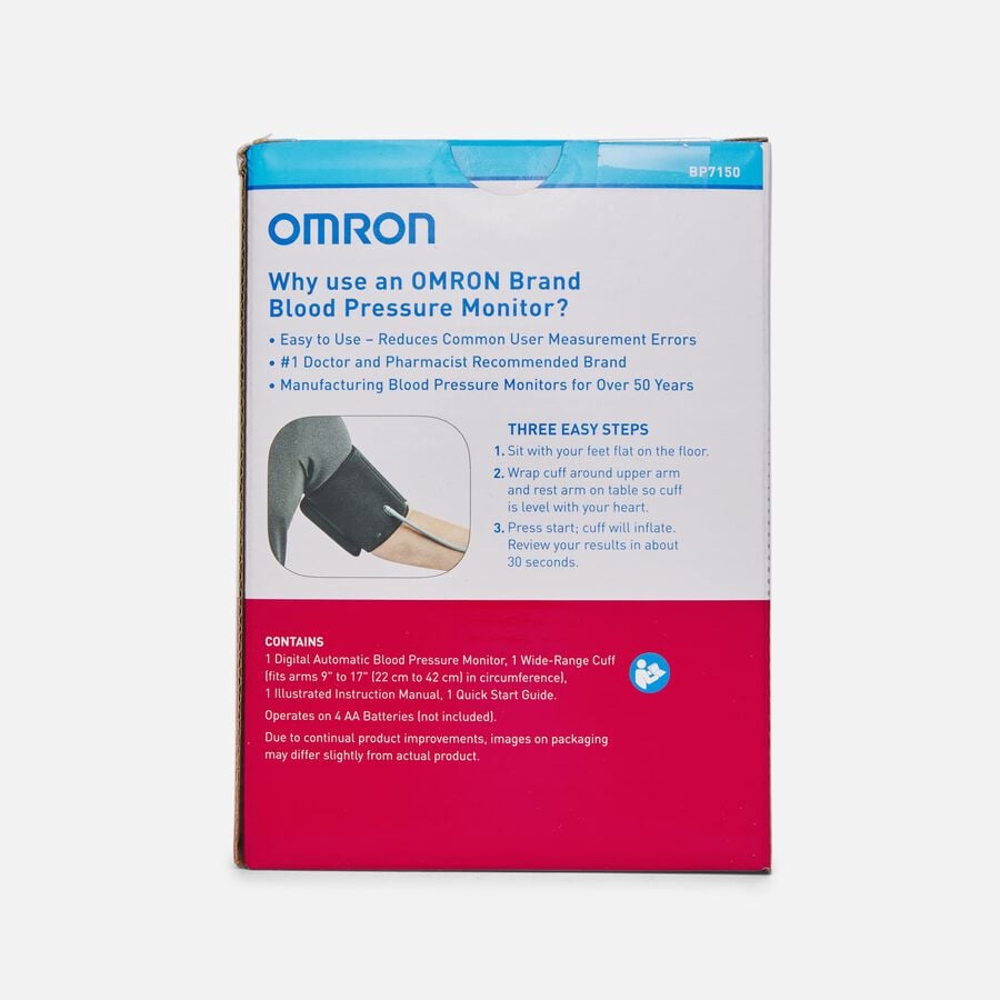OMRON 3 Series Upper Arm Blood Pressure Monitor, Bluetooth Connected, , large image number 1