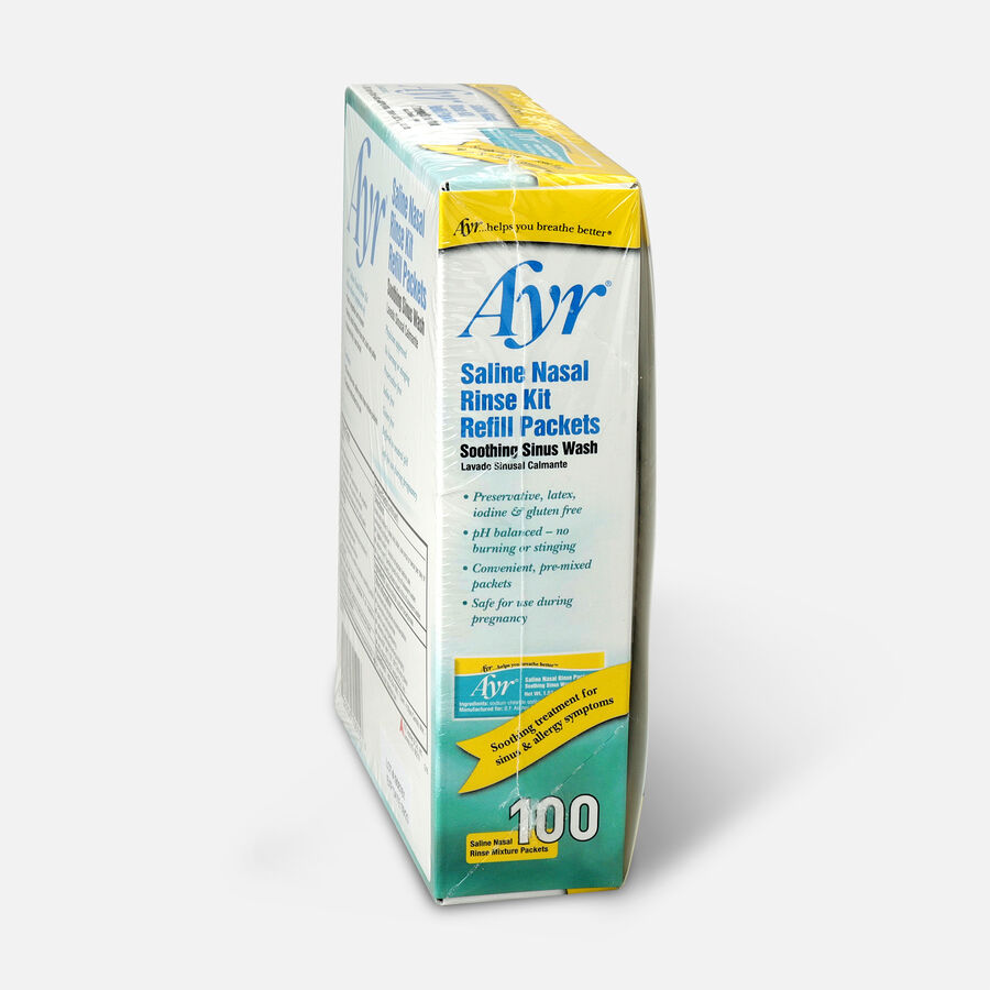 Ayr Saline Nasal Rinse Kit Refill Packets, 100 ct., , large image number 2