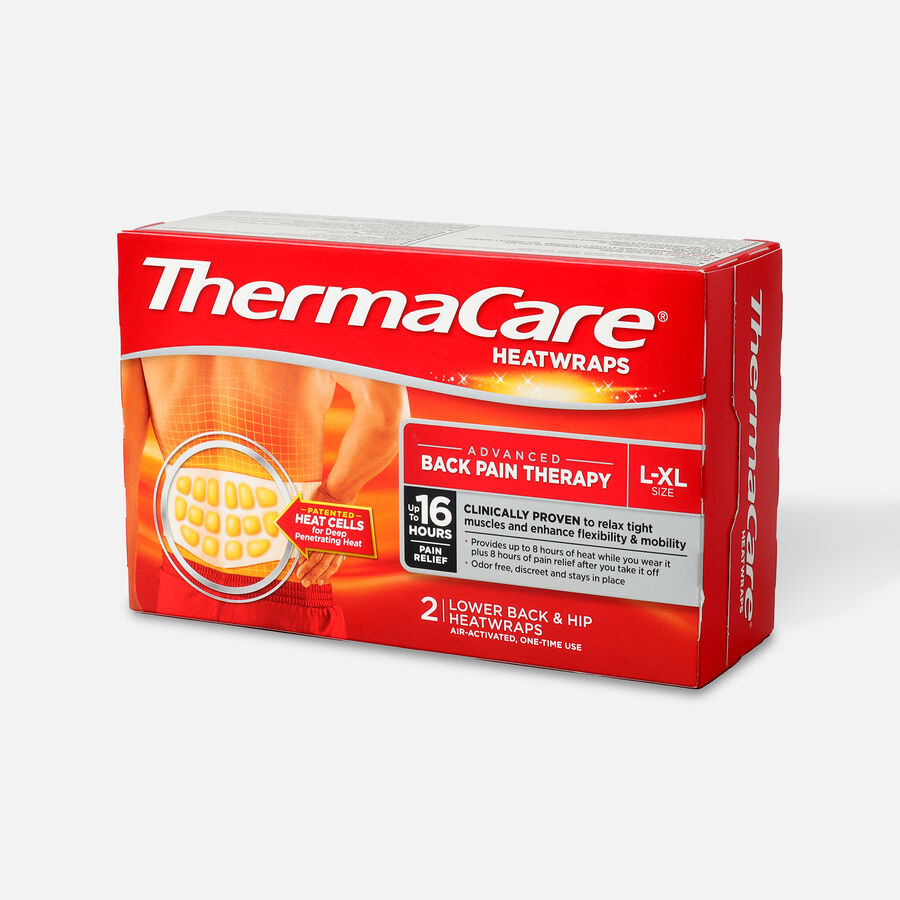 Thermacare Heat Wrap 8HR, Large/XLarge, 2 ct