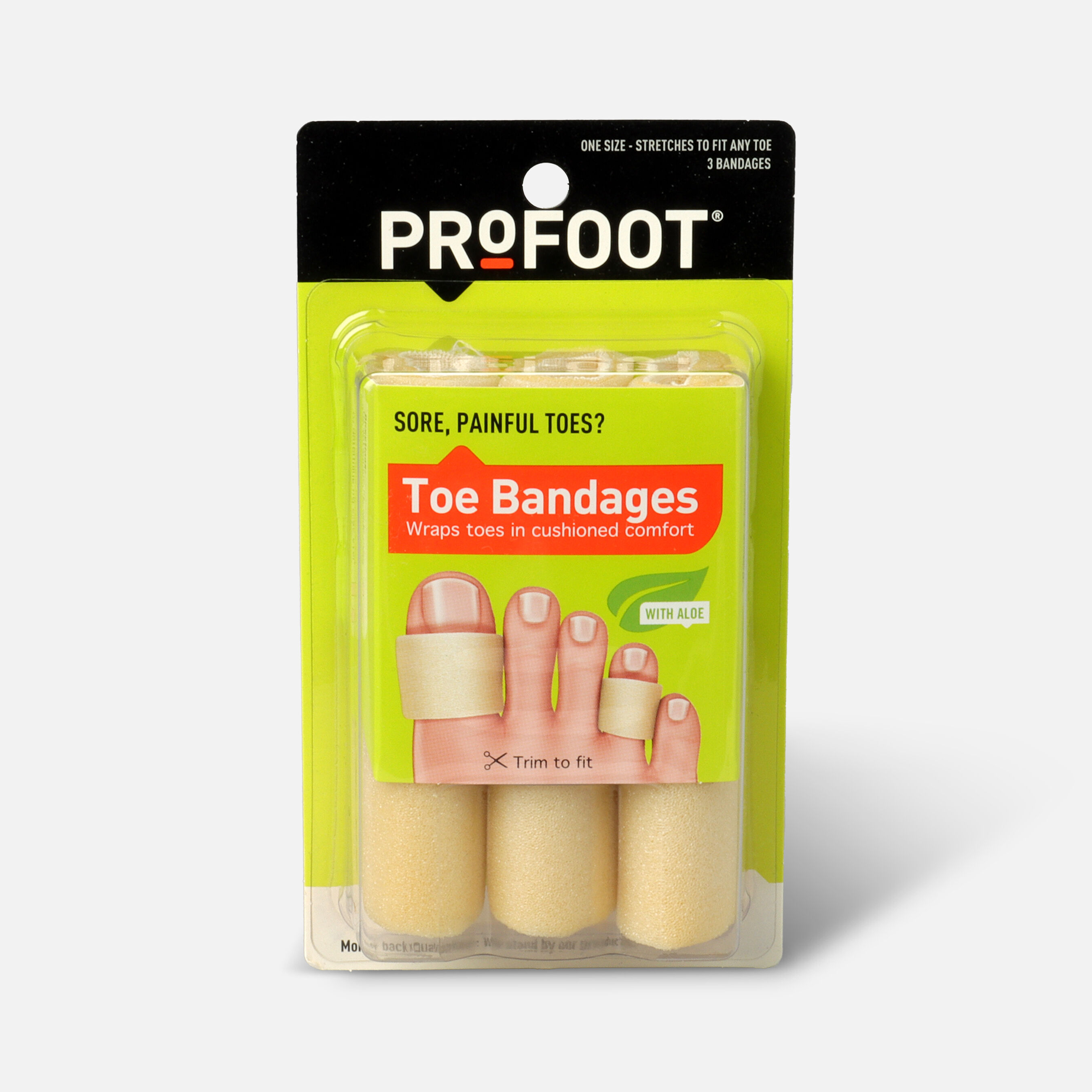 Profoot Care Toe Bandages, 3 ea