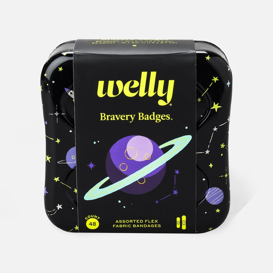 Welly Bravery Badges Space Assorted Flex Fabric Bandages - 48 ct., , large image number 0