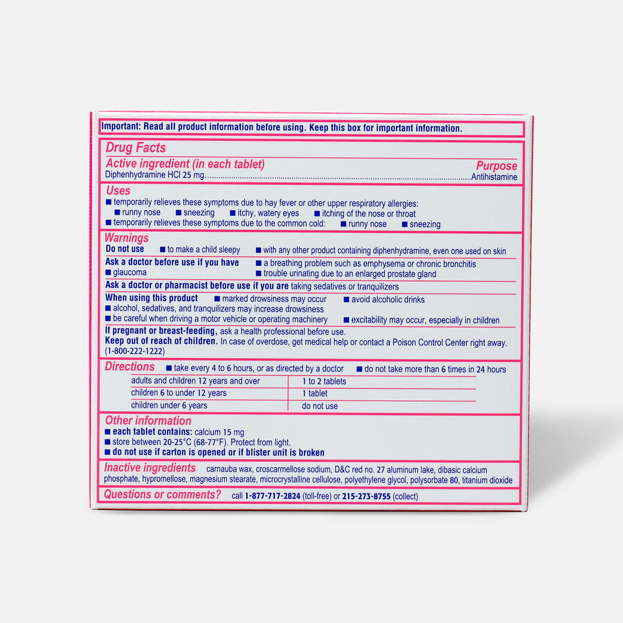 Benadryl Ultra Allergy Relief Tablets, 24 ct., , large image number 1