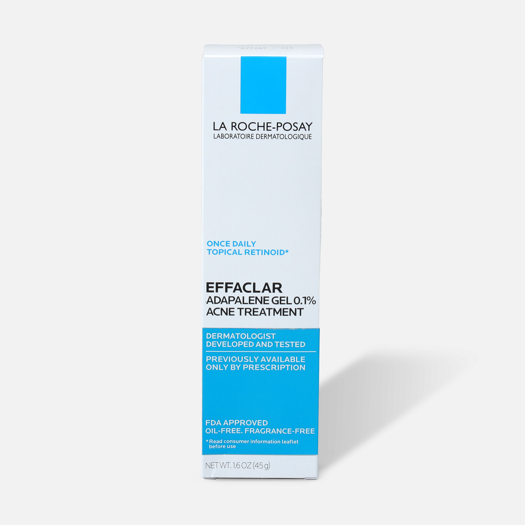 La Roche-Posay Effaclar Adapalene Gel 0.1%, Retinoid Acne Treatment, 1.6oz