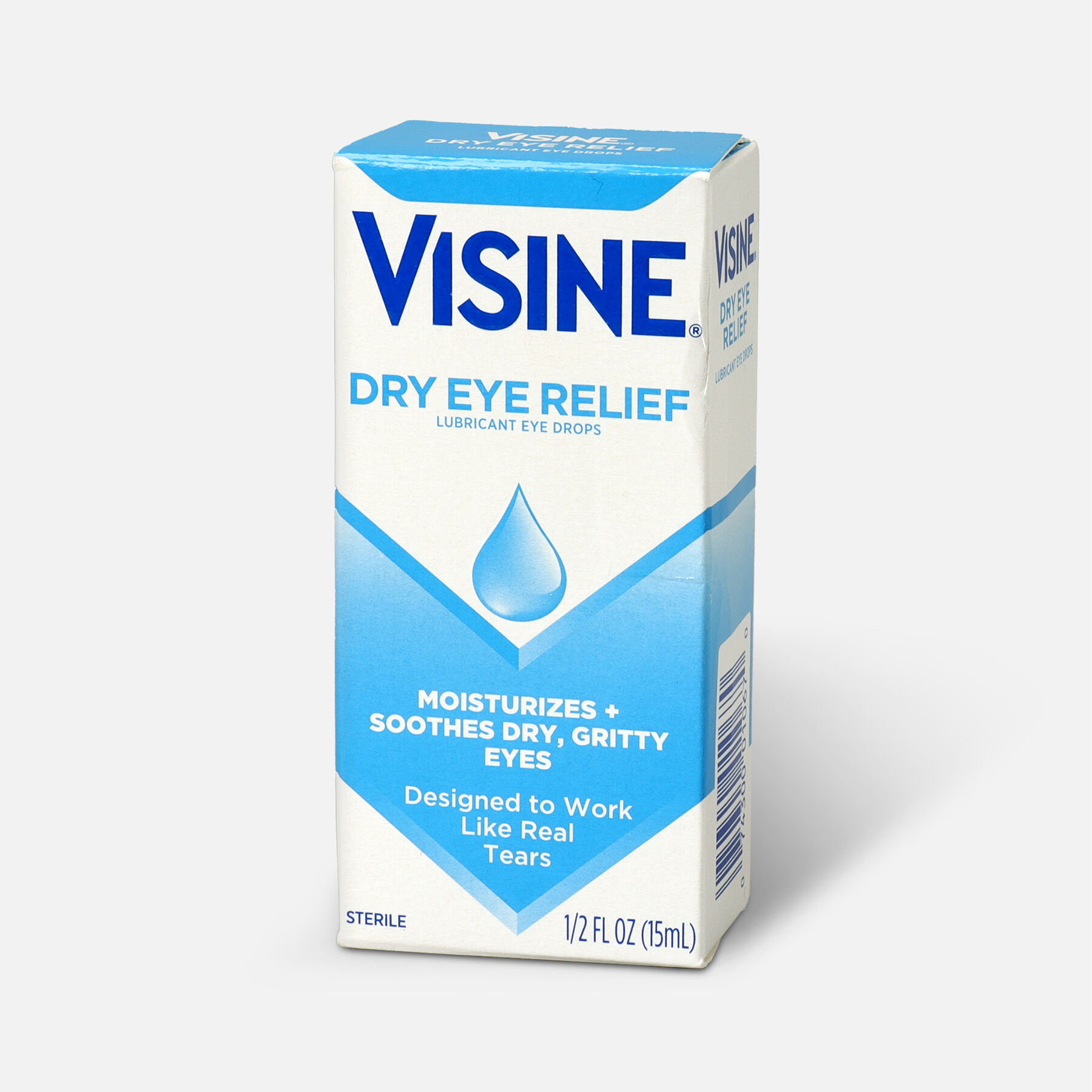 Visine Dry Eye Relief Lubricating Eye Drops for Dry Eyes, 0.5 fl. oz
