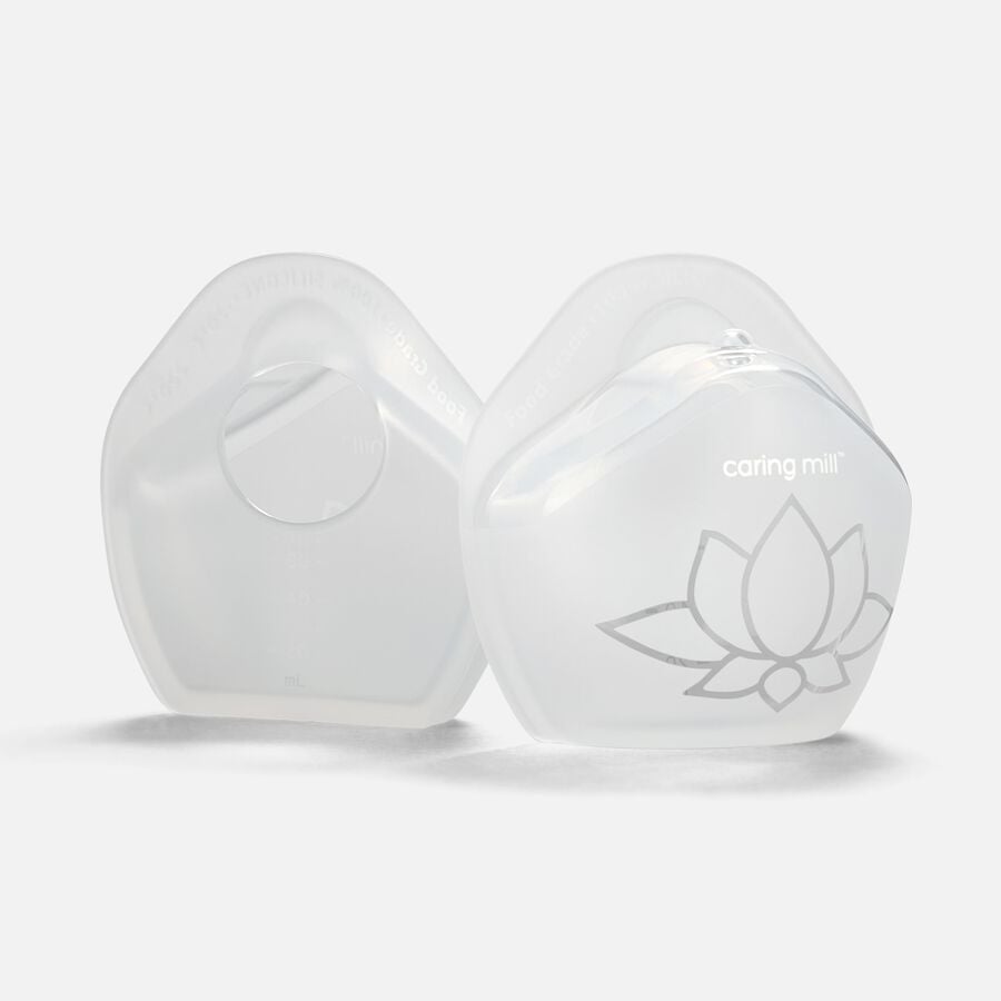 Caring Mill&trade; Silicone Milk Collectors with Storage Bag, 5 oz (2-Pack), , large image number 0