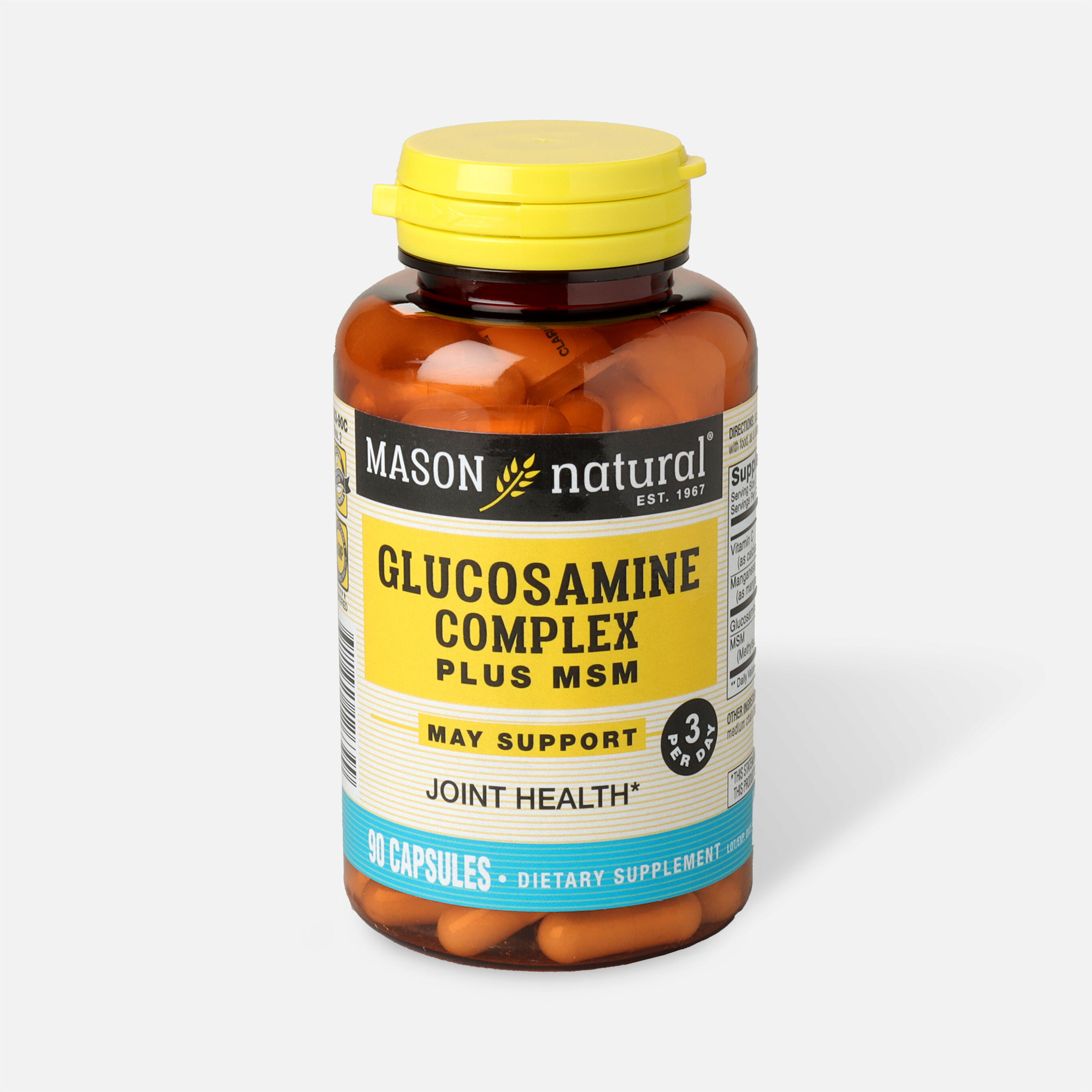 Mason Natural Glucosamine Flexi Joint Complex Plus MSM, 90 Capsules