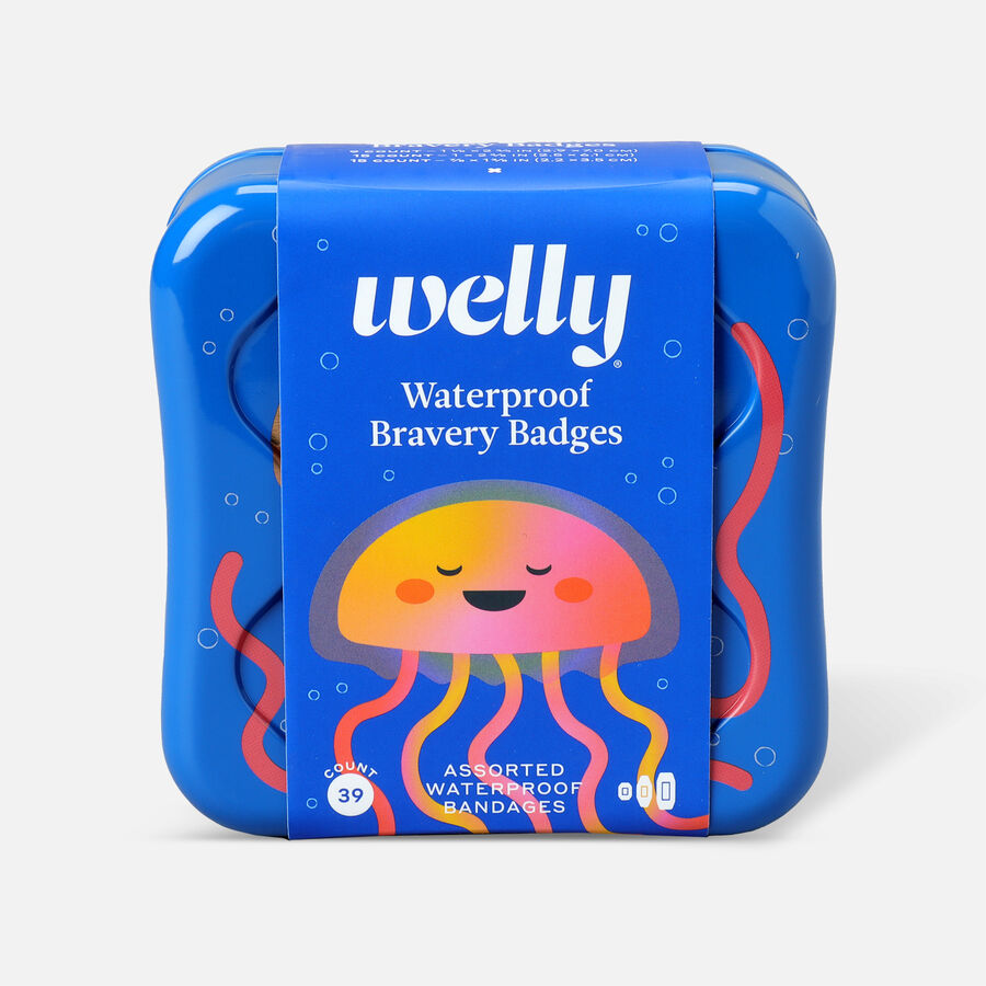 Welly Bravery Badges Waterproof Jellyfish Assorted Flex Fabric Bandages - 39 ct., , large image number 0