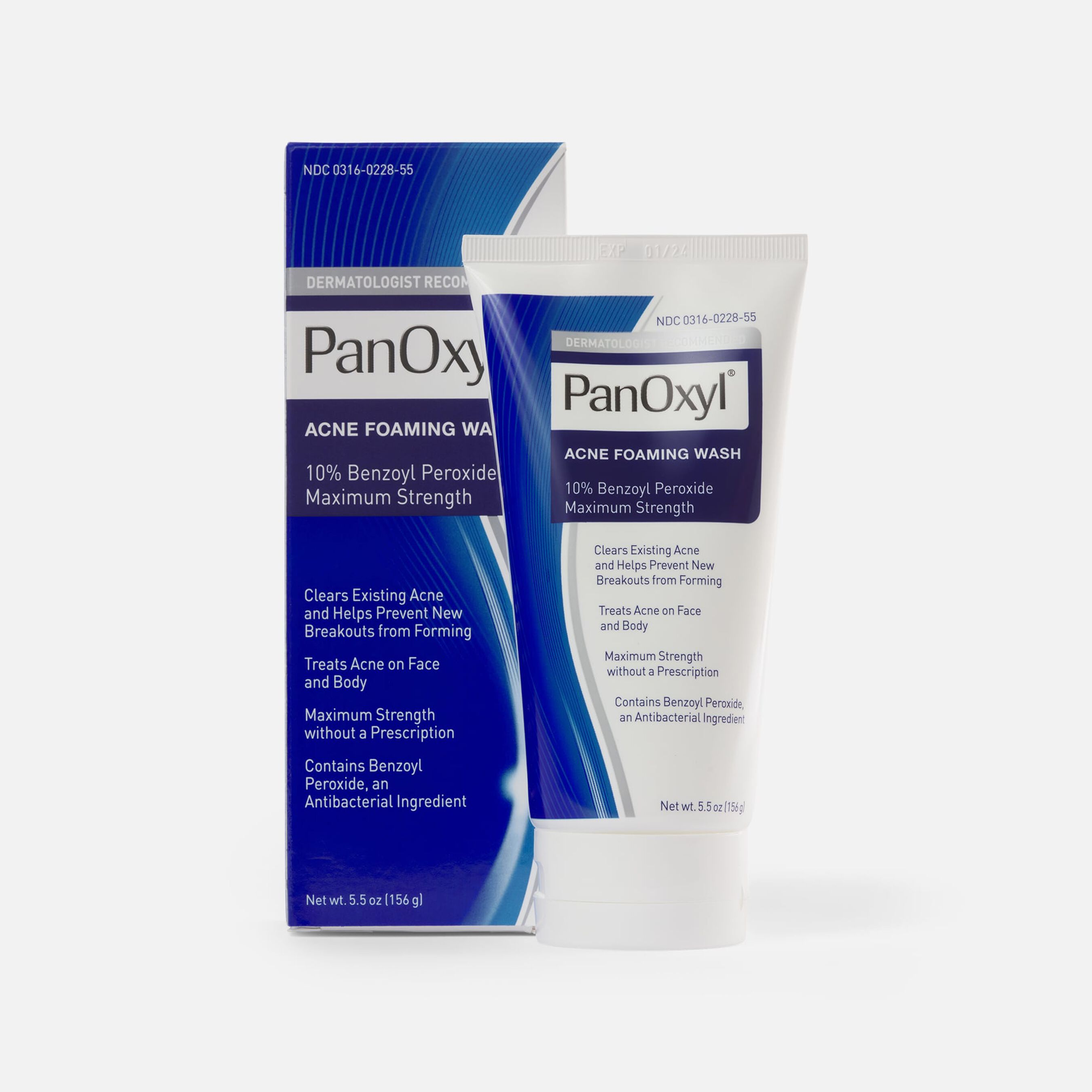 PanOxyl Foaming Wash 10, 5.5 oz.