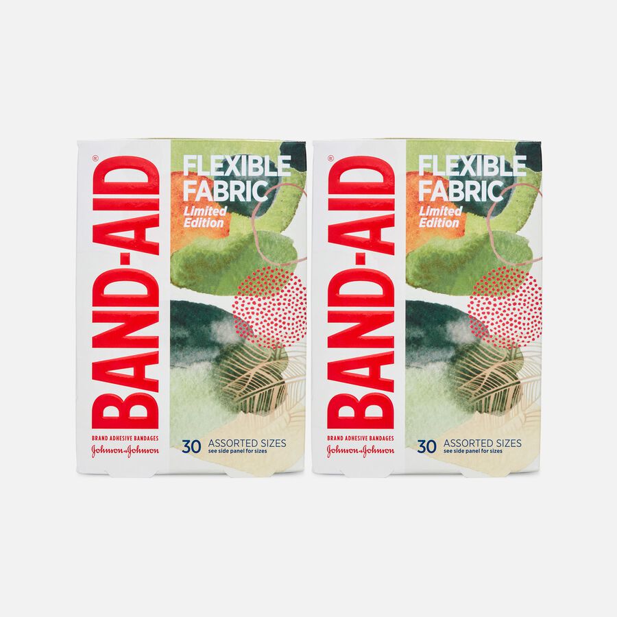 Band-Aid Decorated Flexible Fabric Assorted 30 ct., Forest (2-Pack), , large image number 0