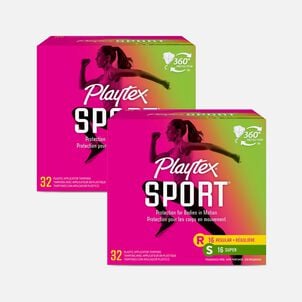 Playtex Sport Regular & Super Tampons Multipack, 32 ct. (2-Pack)