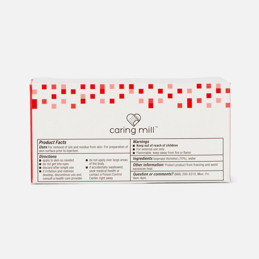 Caring Mill™ Alcohol Prep Pads, 100 ct., , large image number 1