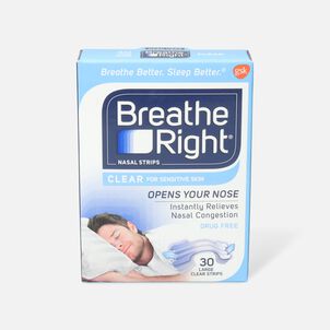Breathe Right, Clear Strips, Large, 30 ct.