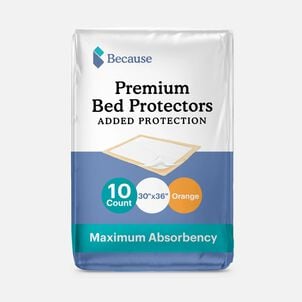 Because Disposable Bed Protectors, 10 ct.