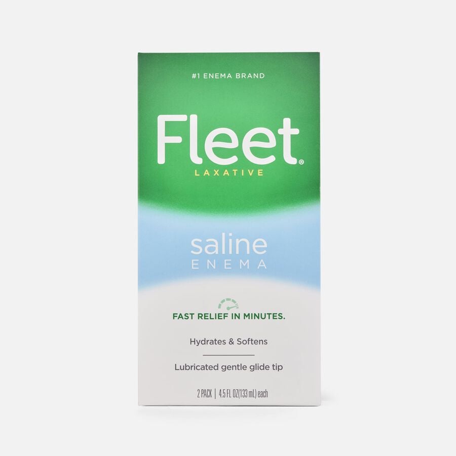 Fleet Enema, Ready-to-Use Saline Laxative, Twin Pack, , large image number 0