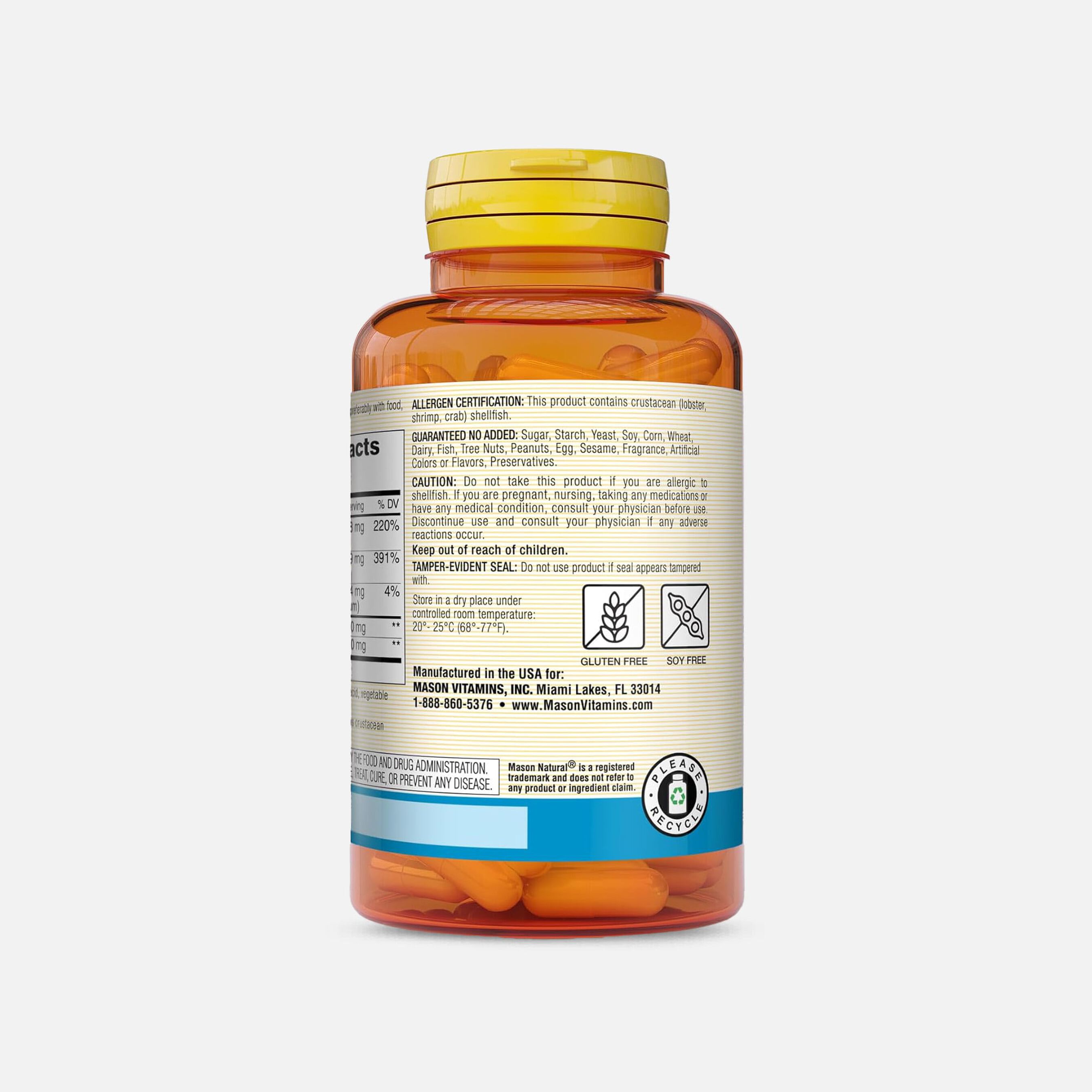 HSA Eligible Mason Vitamins Natural Glucosamine Chondroitin Double