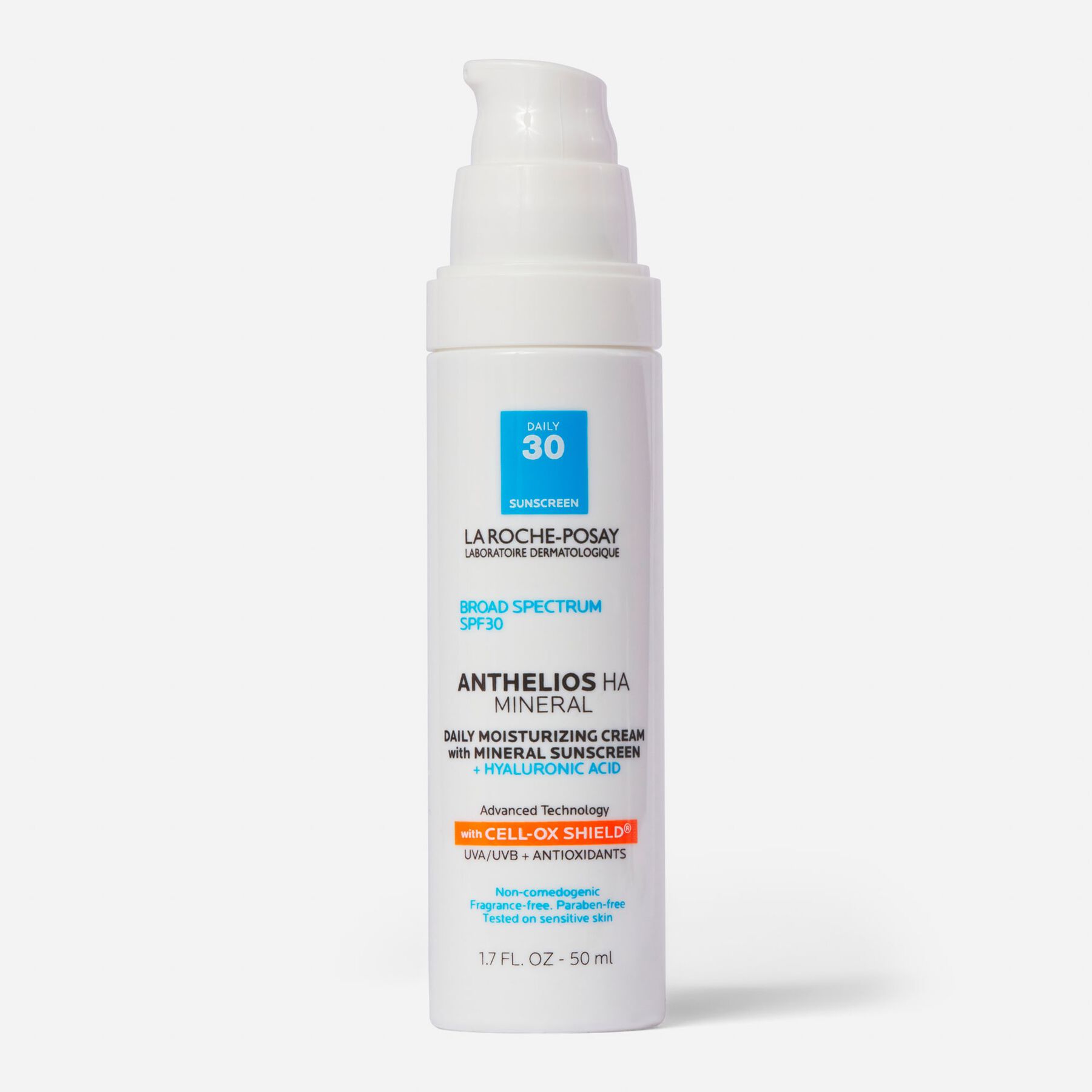 La Roche Posay Anthelios HA Mineral Sunscreen Moisturizer, SPF 30, 1.7 oz