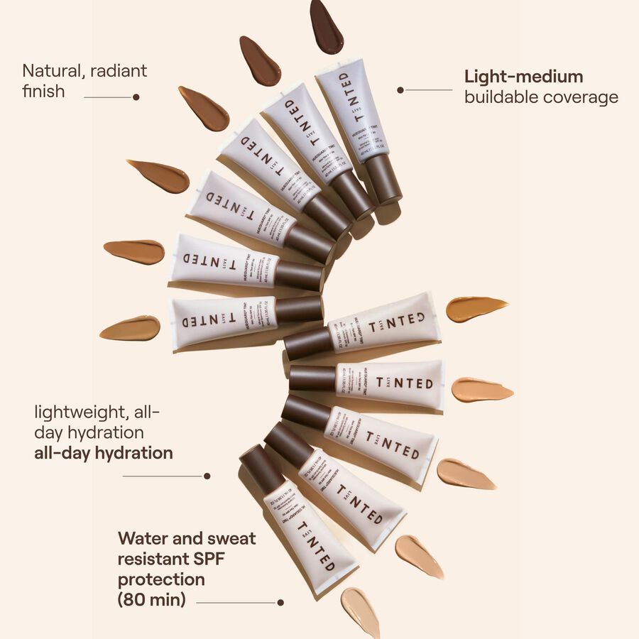 Live Tinted Hueguard Skin Tint SPF 50 Mineral Sunscreen - Shade 8, 1.35 oz., , large image number 4