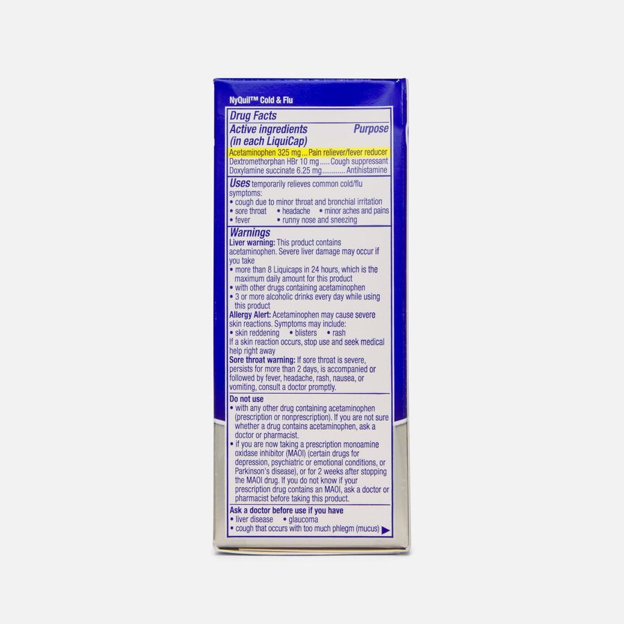 Vicks DayQuil & NyQuil High Blood Pressure Cold & Flu Relief LiquiCaps, 48 ct., , large image number 1