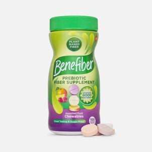 Benefiber Chewable Prebiotic Fiber Supplement Tablets for Digestive Health, Assorted Fruit, 100 ct.