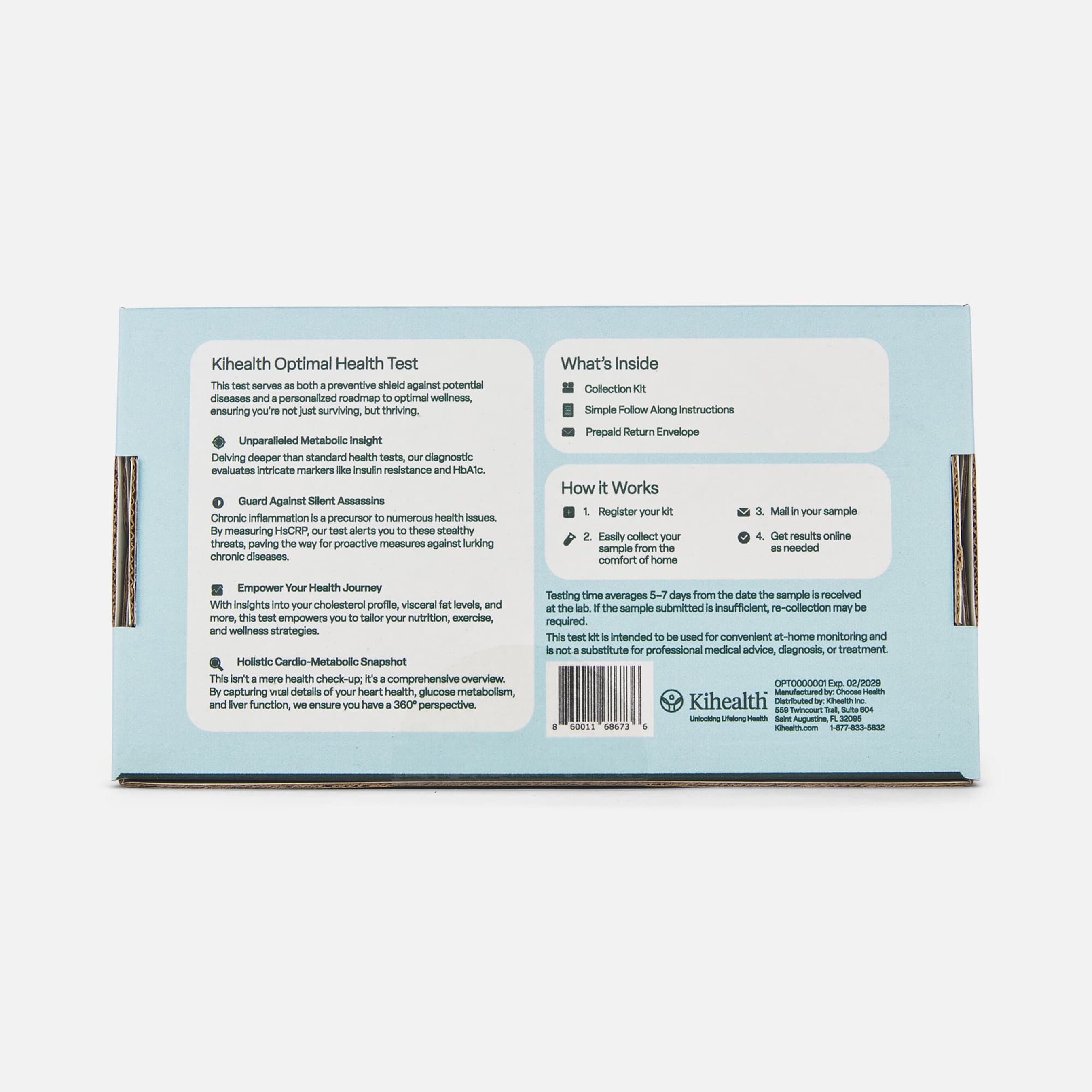 HSA Eligible Kihealth Optimal Health Test | HSA Eligible