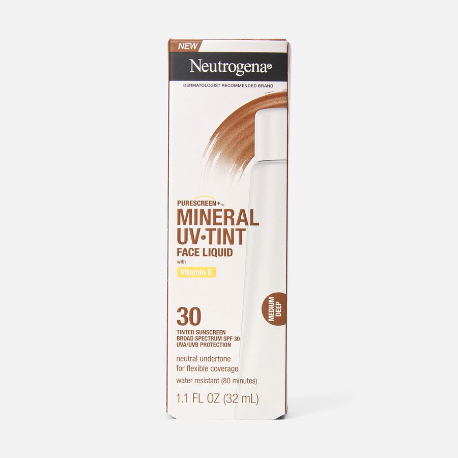 Neutrogena UV TINT Mineral Lotion SPF 30, Medium Deep, 1.1 oz., , large image number 1