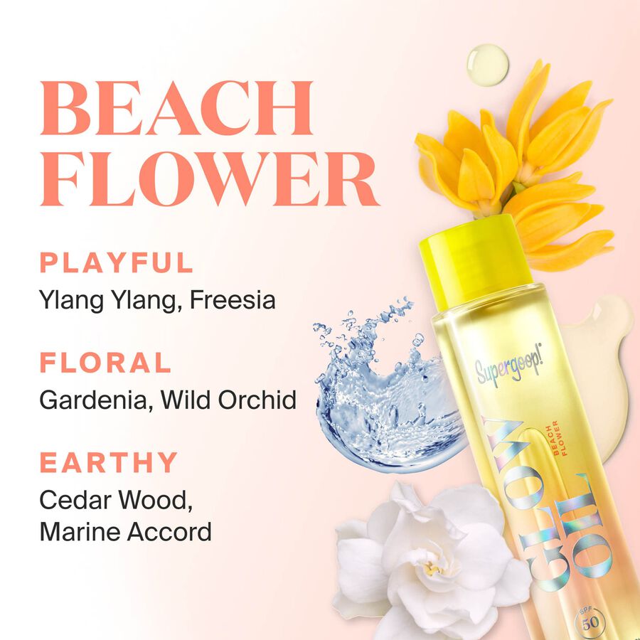 Supergoop! Limited Edition Glow Oils, Beach Flower, SPF 50, , large image number 2