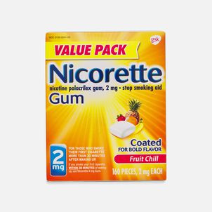 Nicorette Nicotine Gum, Fruit Chill, 160 ct.