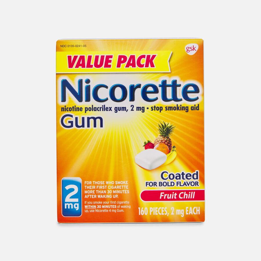 Nicorette Nicotine Gum, Fruit Chill, 160 ct., , large image number 0