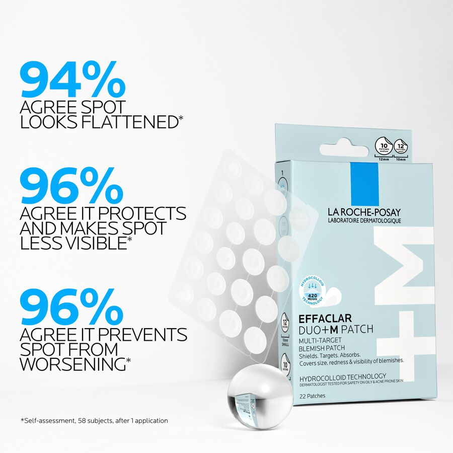 La Roche Posay Effaclar Duo+M Multi-Target Blemish Patches, 22 ct., , large image number 3