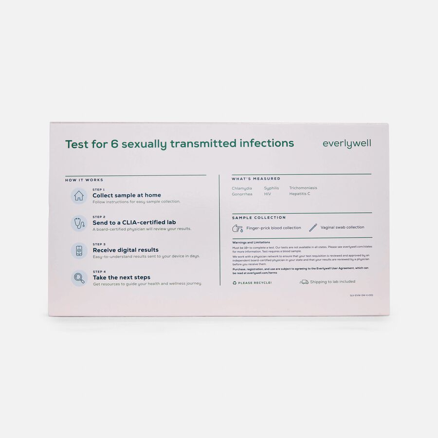 Everlywell Women’s STD Test, , large image number 1