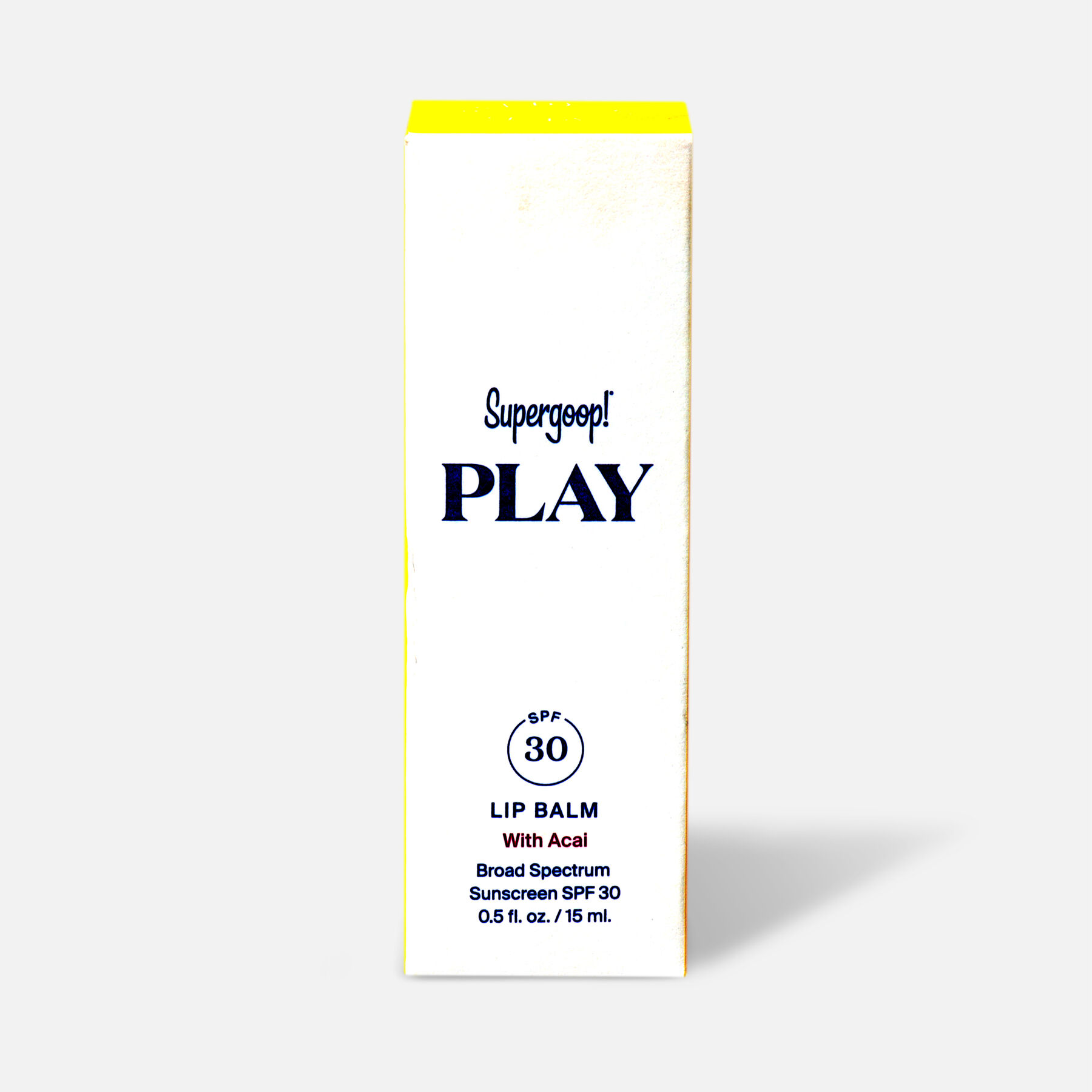 HSA Eligible Supergoop! PLAY Lip Balm SPF 30 with Acai, .5 fl oz. HSA