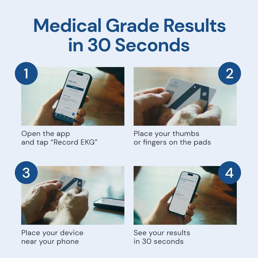 KardiaMobile Card Medical-Grade Personal EKG Heart Monitor, , large image number 5