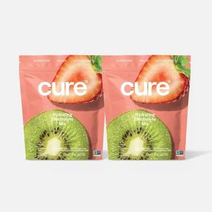 Cure Hydrating Electrolyte Mix Pouch, Strawberry Kiwi, 14 ct. (2-Pack)