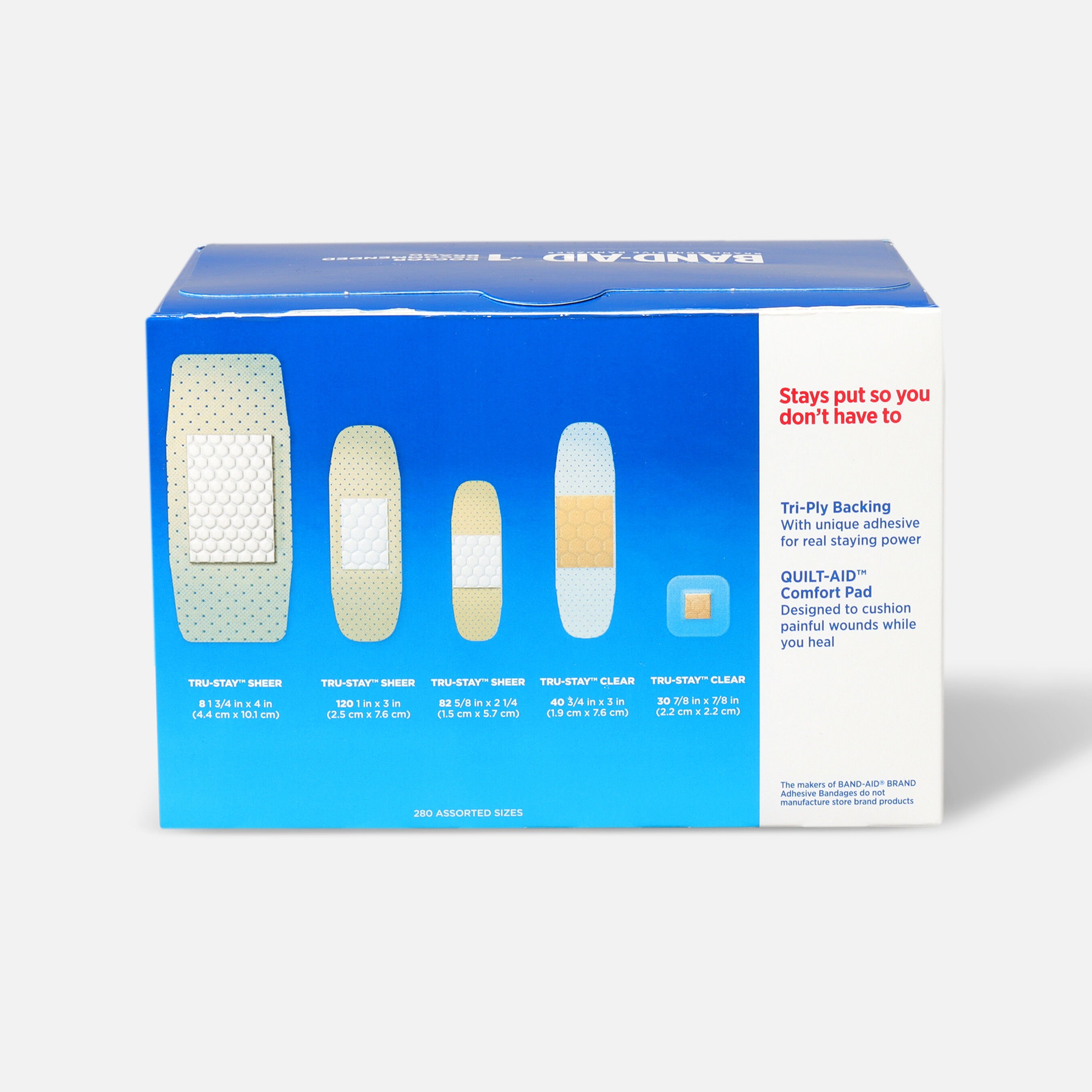 HSA Eligible BandAid Sheer Variety Pack Assorted, 280 ct. HSA Eligible