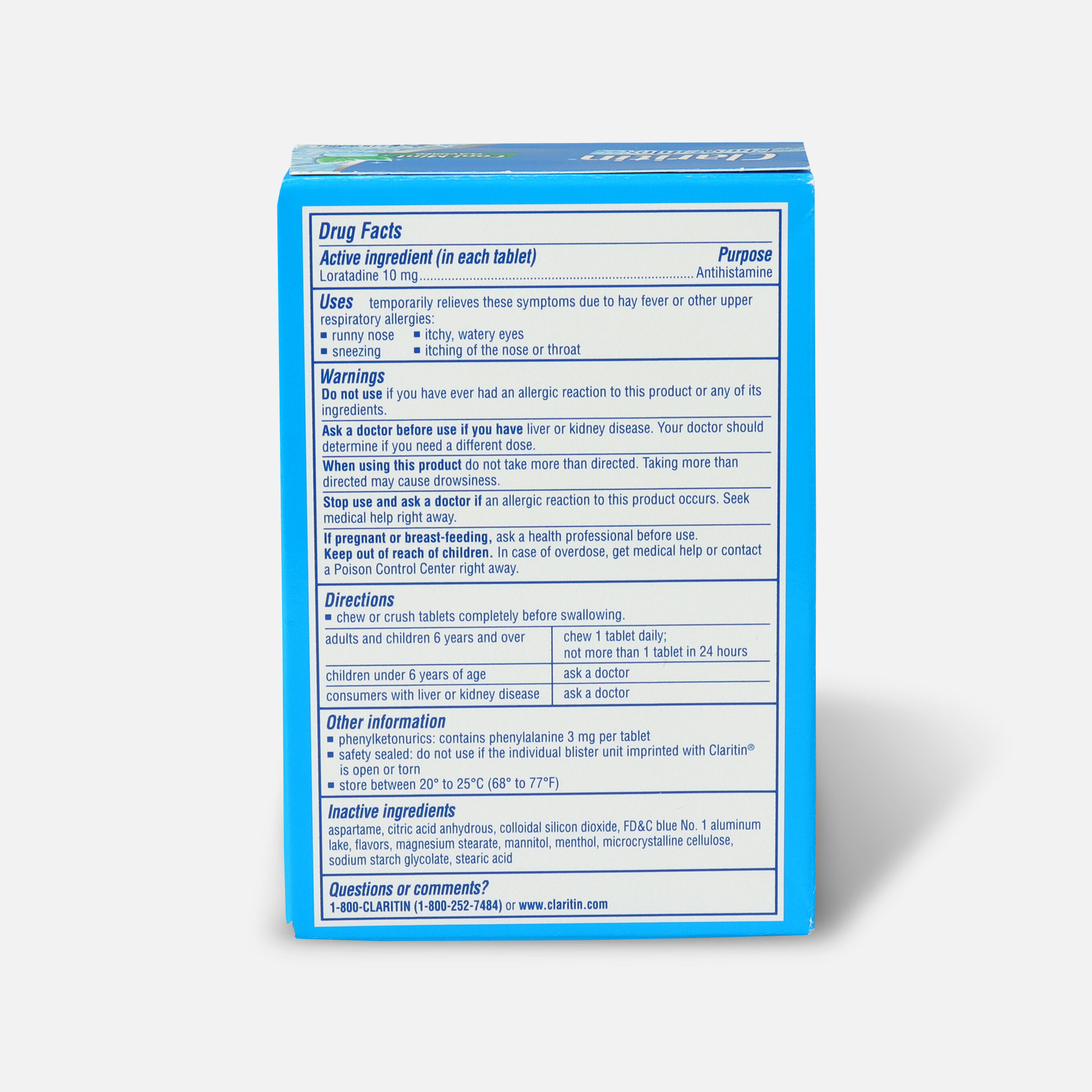 Claritin Allergy Cool Mint Chewables, 24 Count